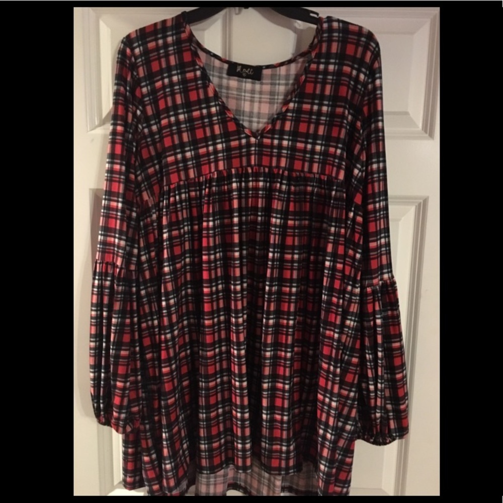Plaid tunic